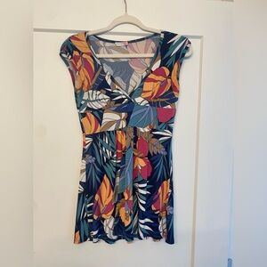 Body Central Colorful Floral Maxi Dress